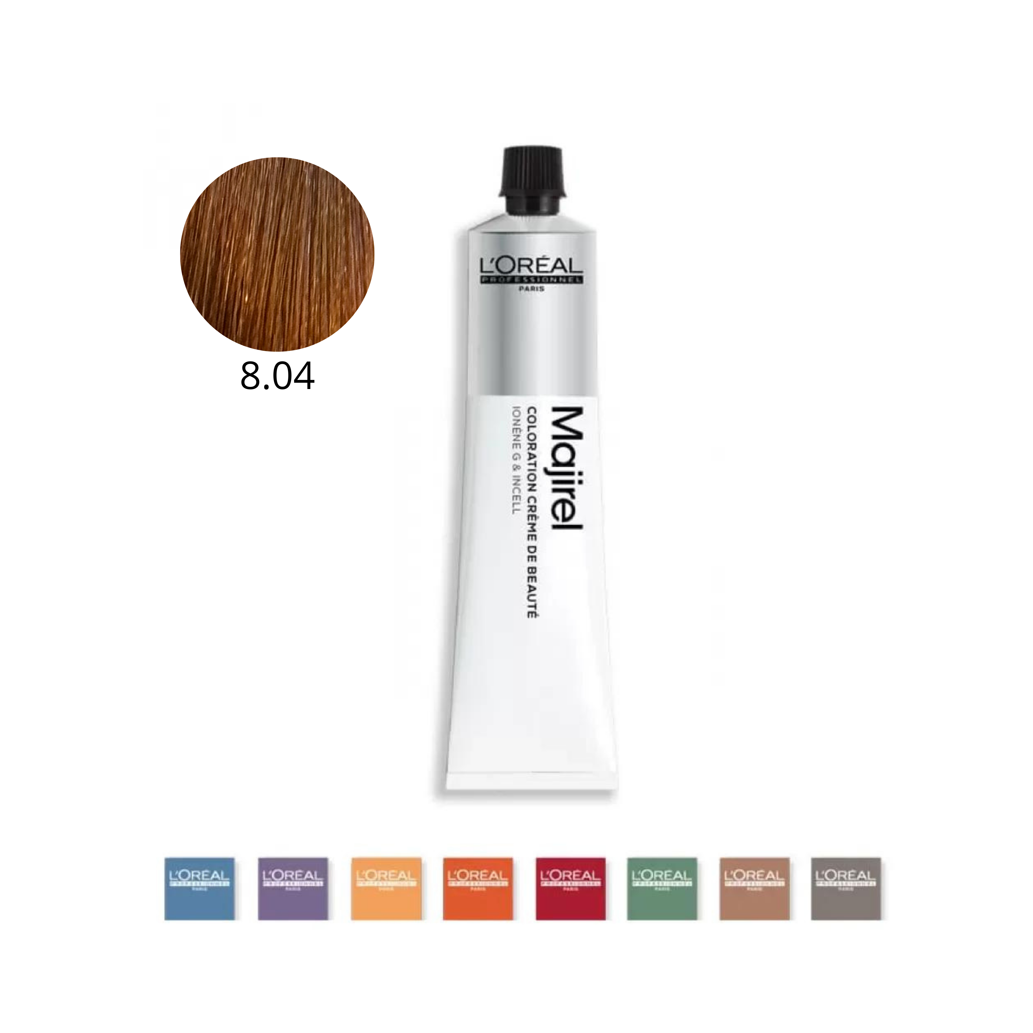 L'Oreal Professionnel Majirel 8.04 Biondo Chiaro Leggermente Ramato 50 ml